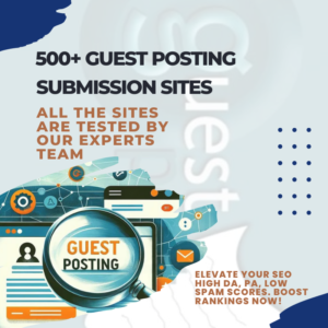 500+ Guest Posting Sites